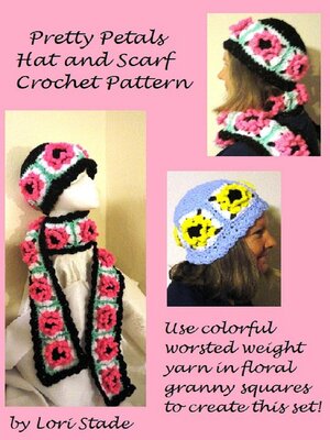 cover image of Pretty Petals Hat & Scarf Crochet Pattern